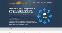 Desktop Screenshot of listingloader.com.au